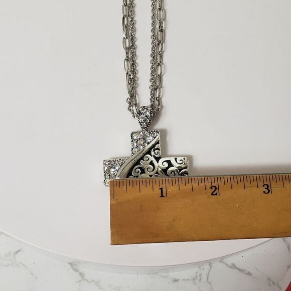 MULTI-STRAND CROSS Pendant Necklace - Picture 7 of 9